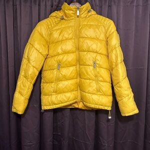 Guess Women's Yellow Puffer Jacket